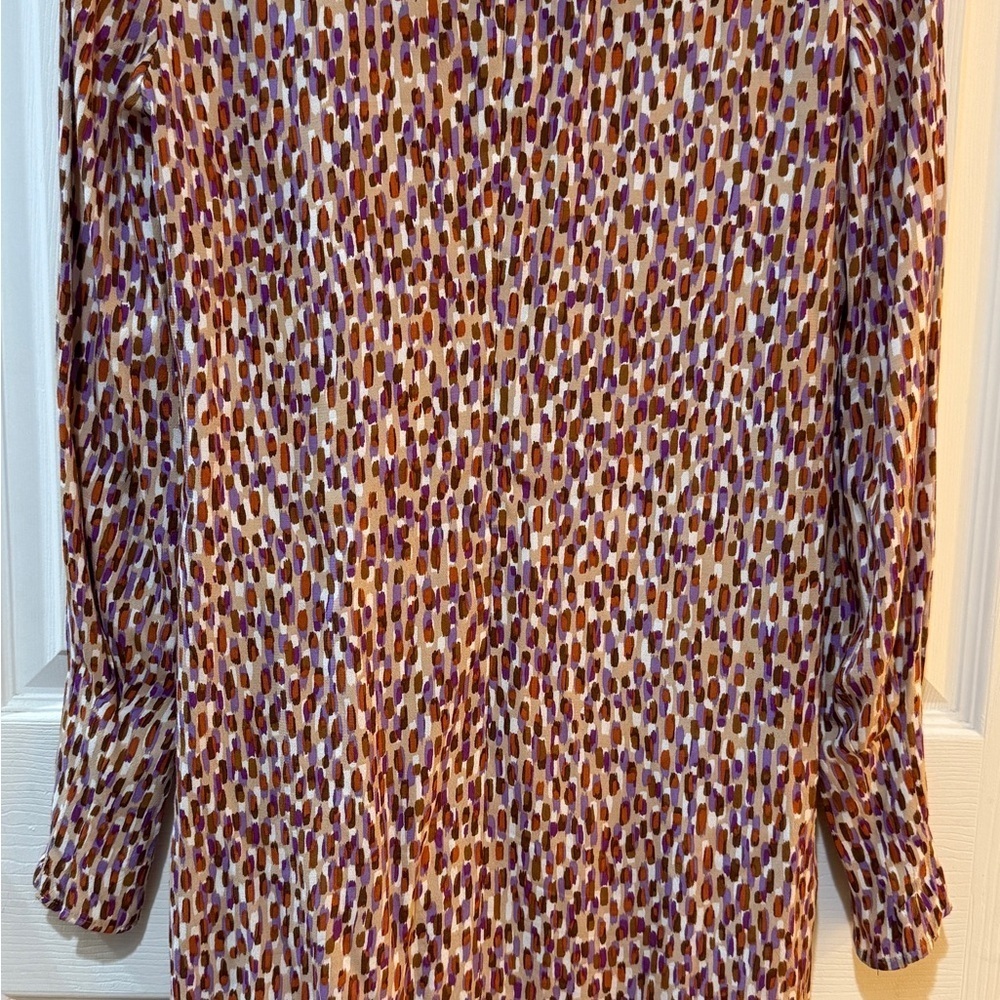 Boss Multicolor Patterned Poly Dress Fall Color Tones - Picture 5 of 5
